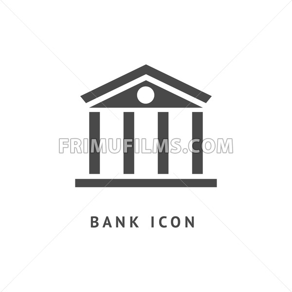Company building Icon | Mono Business Iconset | Custom Icon Design