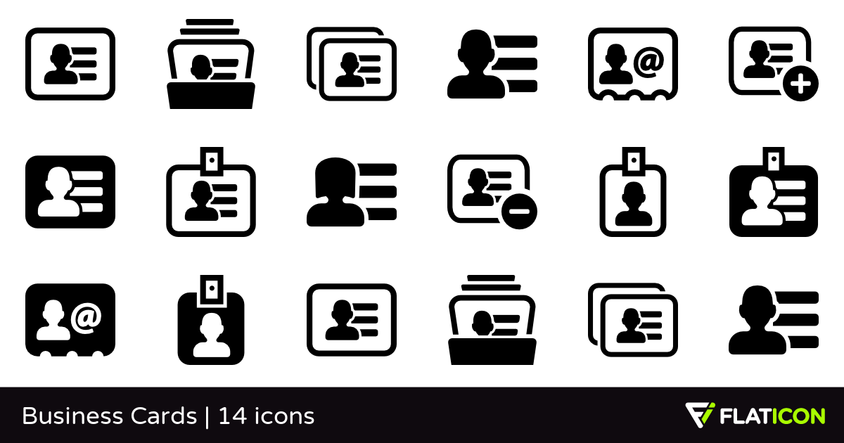 Business-card icons | Noun Project