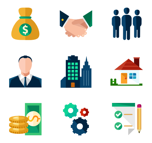 Business icons set 20 free icons (SVG, EPS, PSD, PNG files)