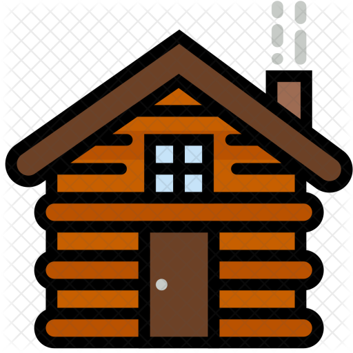 Log Cabin Icon - free download, PNG and vector