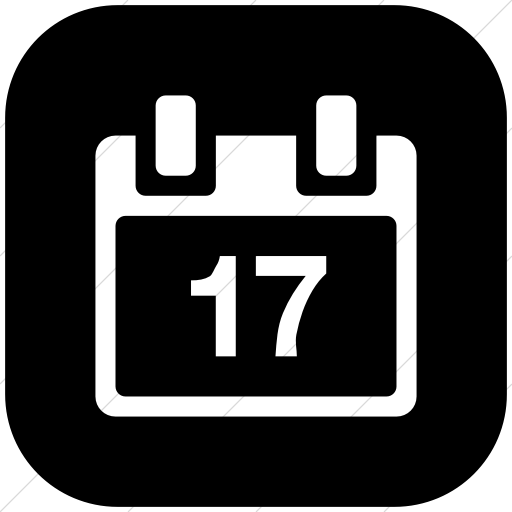 Calendar Icon Black