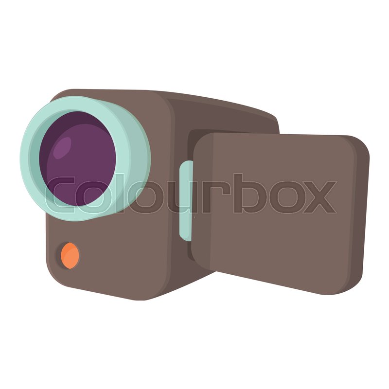 Camcorder icon. Cartoon illustration of camcorder vector icon for 