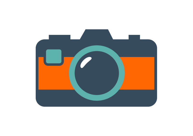 Camera Icon | 100 Flat Iconset | GraphicLoads