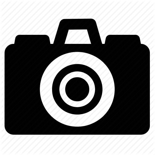 Camera,Cameras & optics,Illustration,Material property,Font,Black-and-white,Circle,Bag,Rectangle,Symbol,Logo,Icon,Style,Trademark