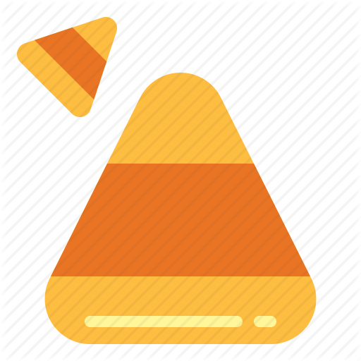 Cone,Yellow,Candy corn,Triangle,Triangle