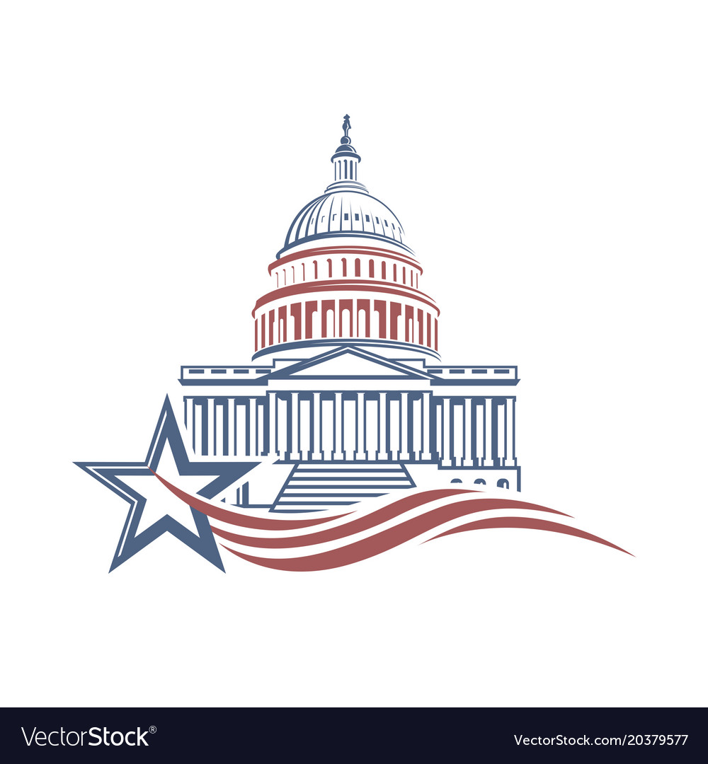 Capitol building icon Royalty Free Vector Image