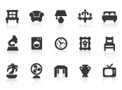 Car Specification And Performance Objects Icons Set Vector Art 
