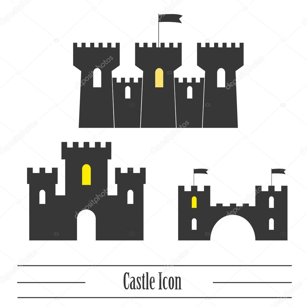 Castle Icon Vector Stock Vector Art  More Images of Ancient 