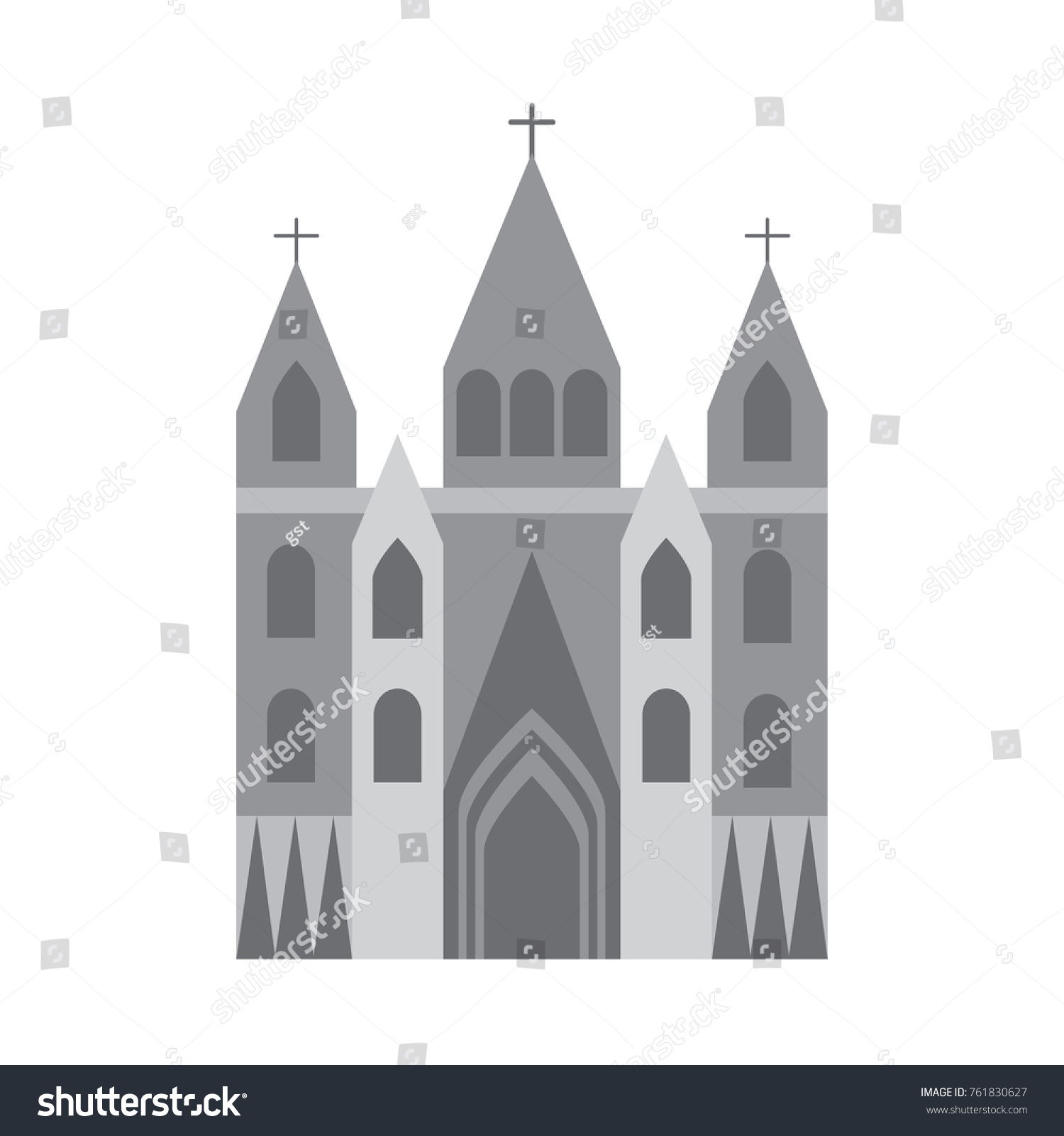 Church Facade Cathedral Icon - Icons by Canva