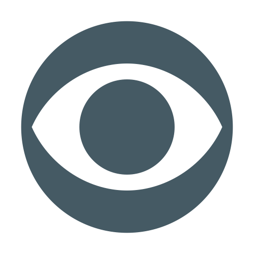 CBS News icon logo button app Stock Photo, Royalty Free Image 