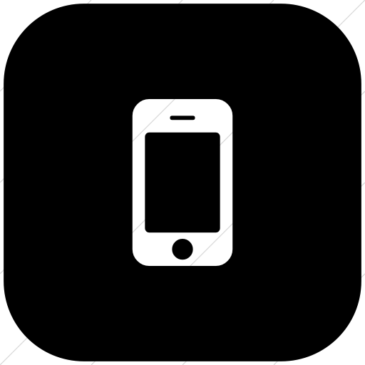 Bootstrap Font Awesome Mobile Phone Icon  Style: Simple Black