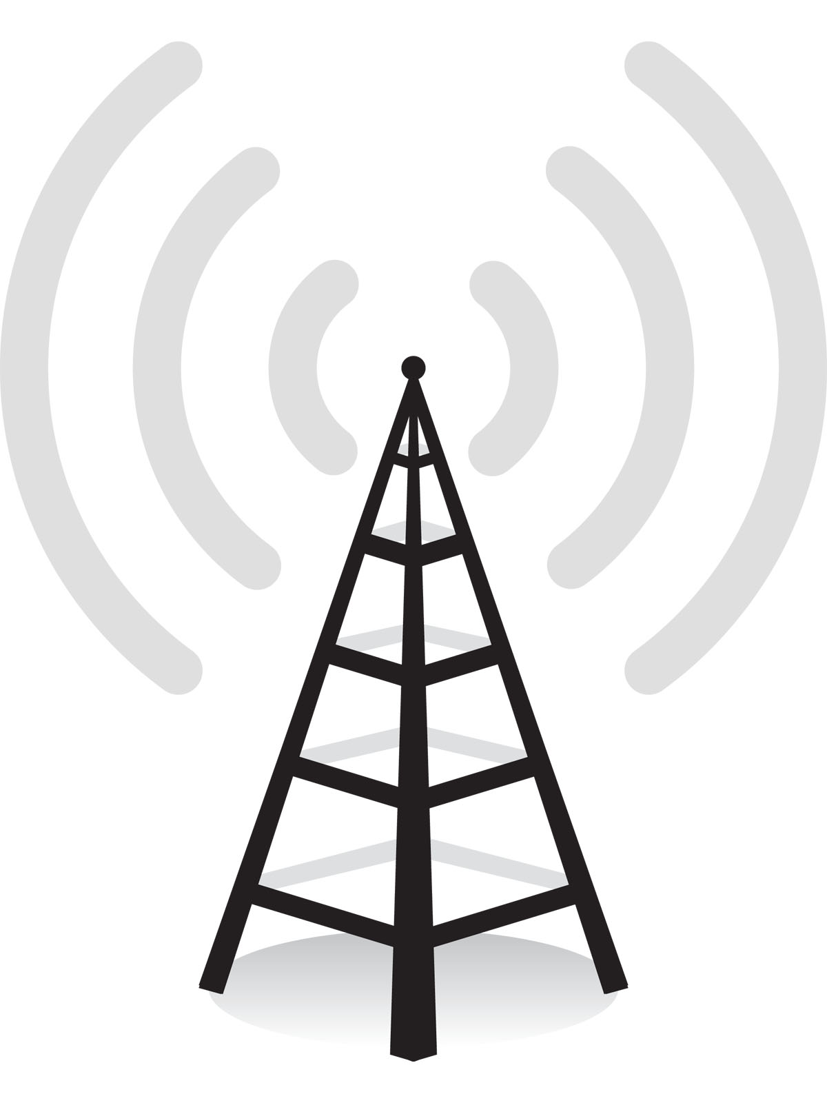 Free white radio tower icon - Download white radio tower icon