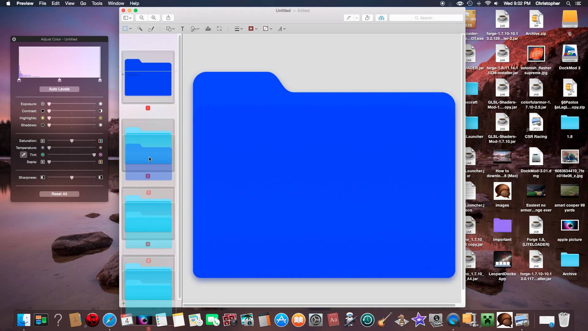 Как изменить цвет папки на Mac