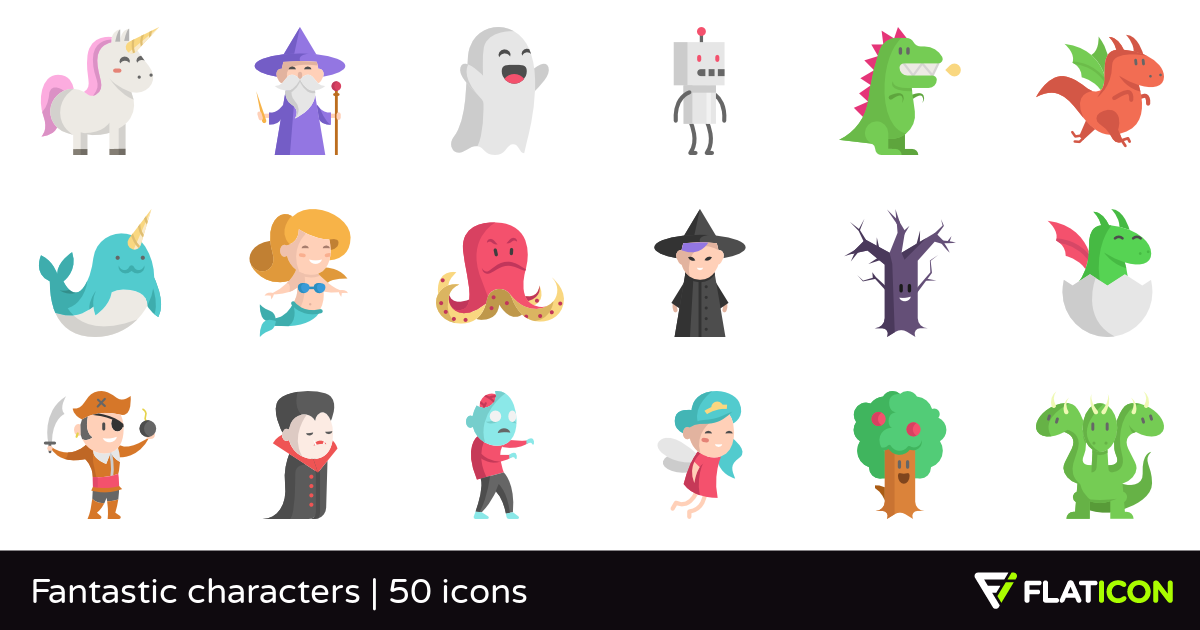 Character Iconset (38 icons) | Martin Berube