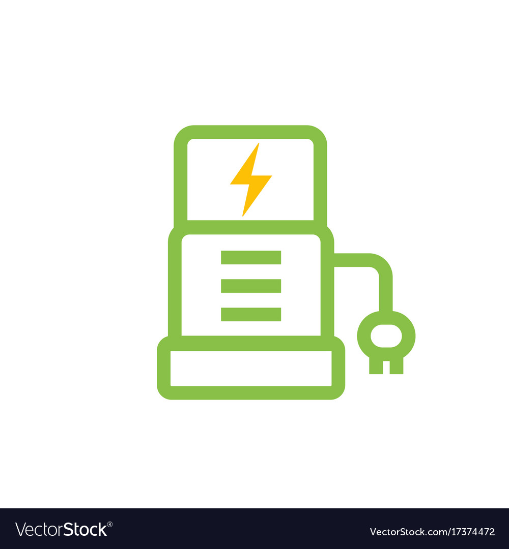Electric Vehicle Charging Station Icon Vector Art | Getty Images