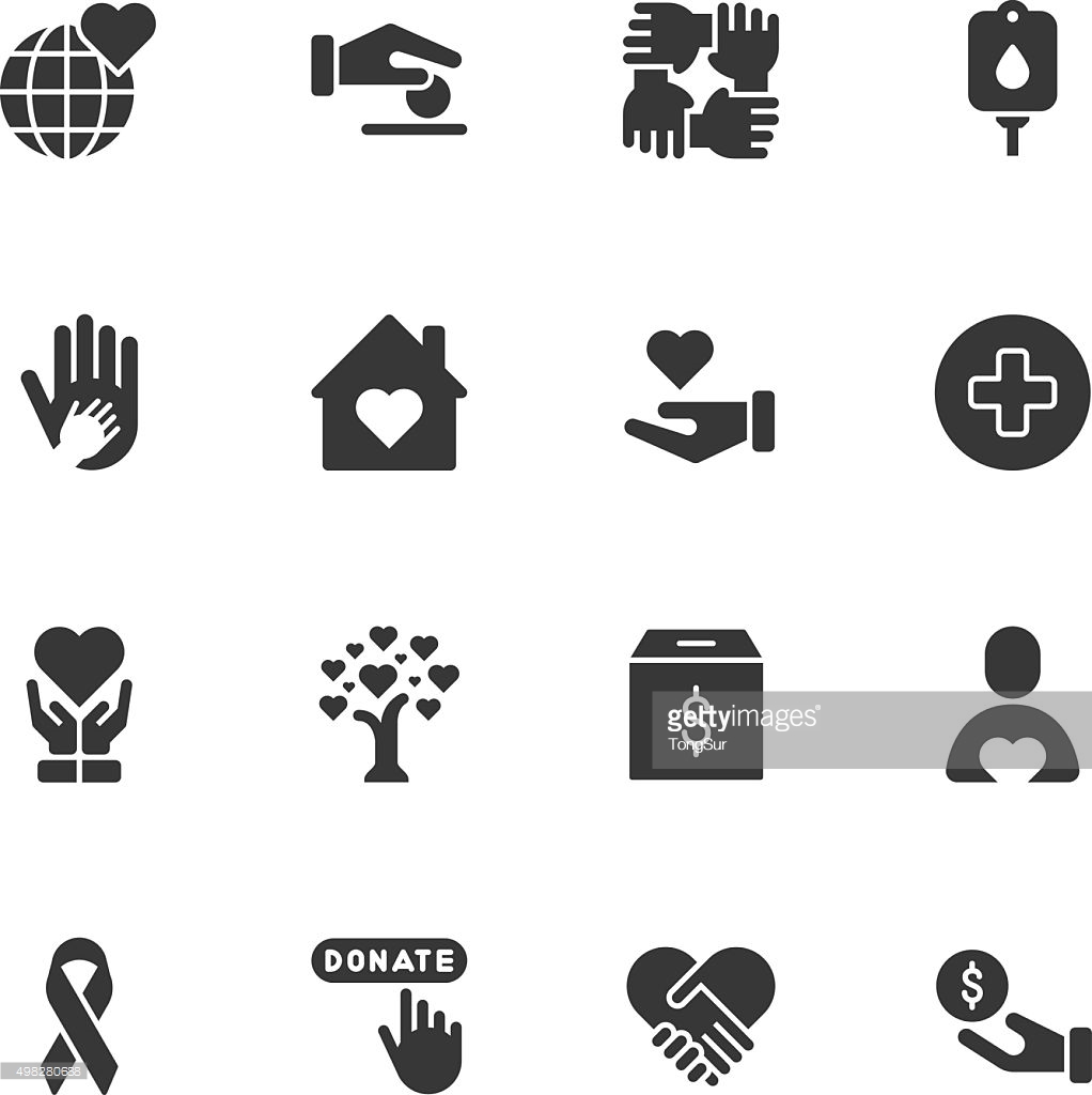 Charity And Donation Icons Vector Art | Thinkstock