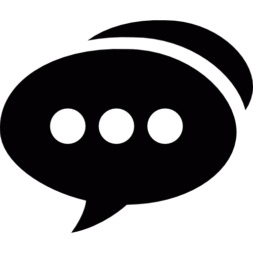 Black speech bubble 5 icon - Free black speech bubble icons