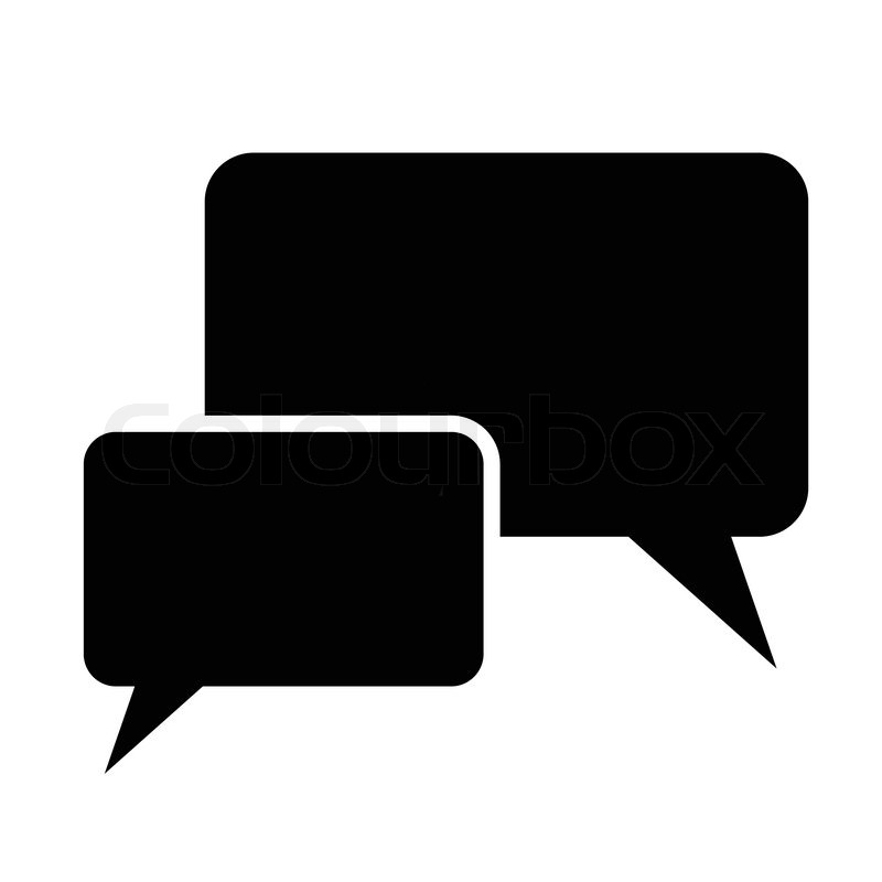 Chat speech comment chatting icon on white Vector Image