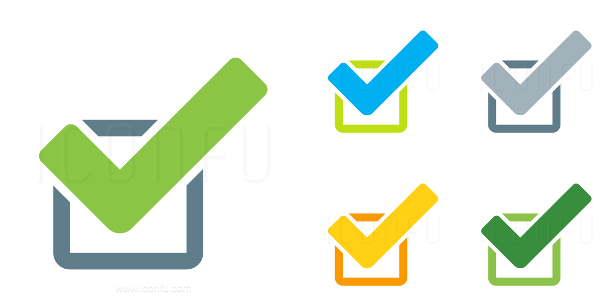 The check icon Checkmark and checkbox no voting Vector Image