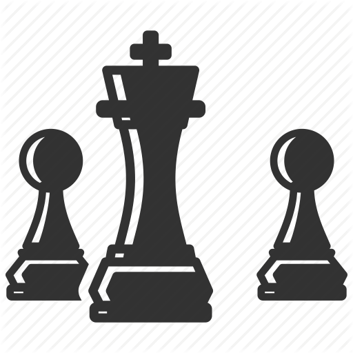 Horse black head shape of a chess piece Icons | Free Download