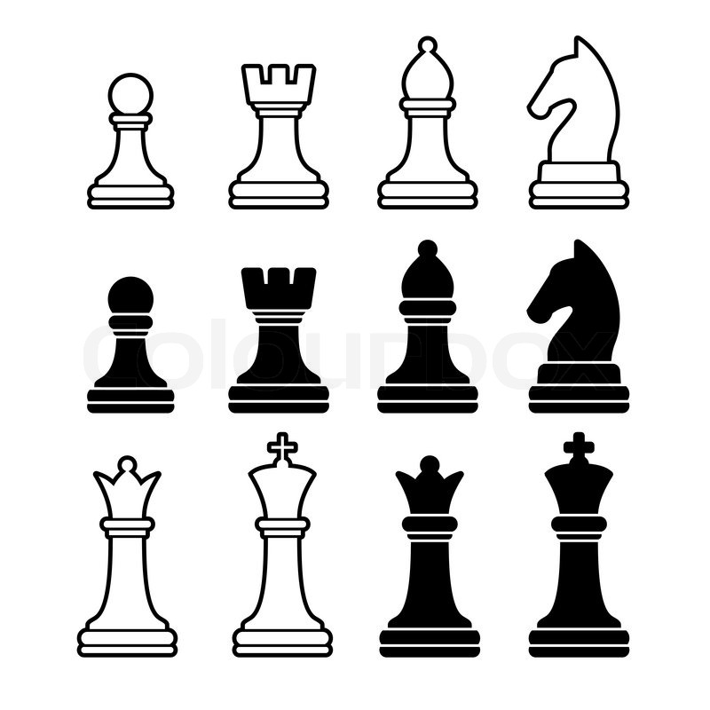 Chess Set Symbols Clip Art at  - vector clip art online 