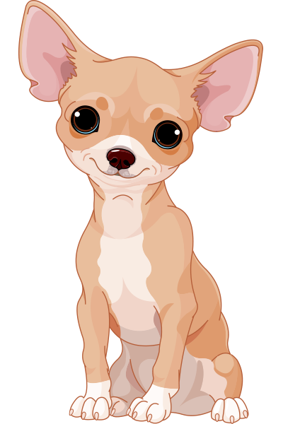 Dog Collection Chihuahua Geometric Style Avatar Icon Round Stock 