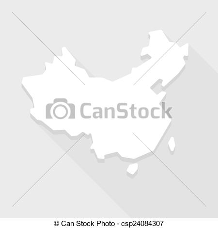 China country map black shape Icons | Free Download