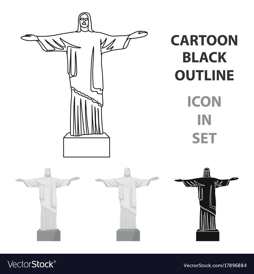 Brazil sculpture of Christ the redeemer Icons | Free Download