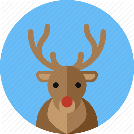 Reindeer,Deer,Head,Illustration,Circle,Fawn