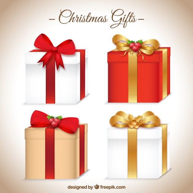 Christmas Gift Realistic 3d Icon Vector Stock Vector 409026118 