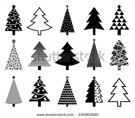 Christmas Trees Icons - Download Free Vector Art, Stock Graphics 