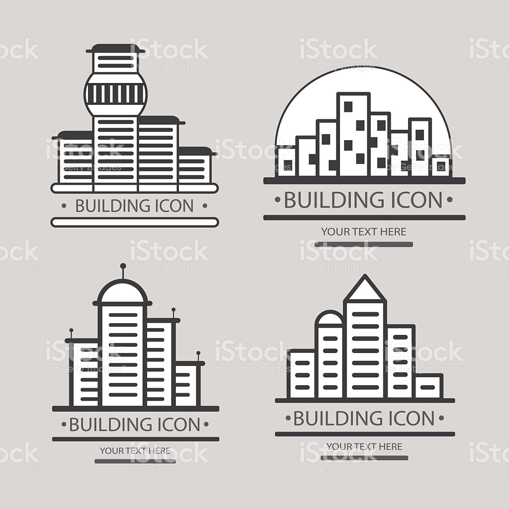 City Icon. Vector Town Silhouette Illustration. Skylines 