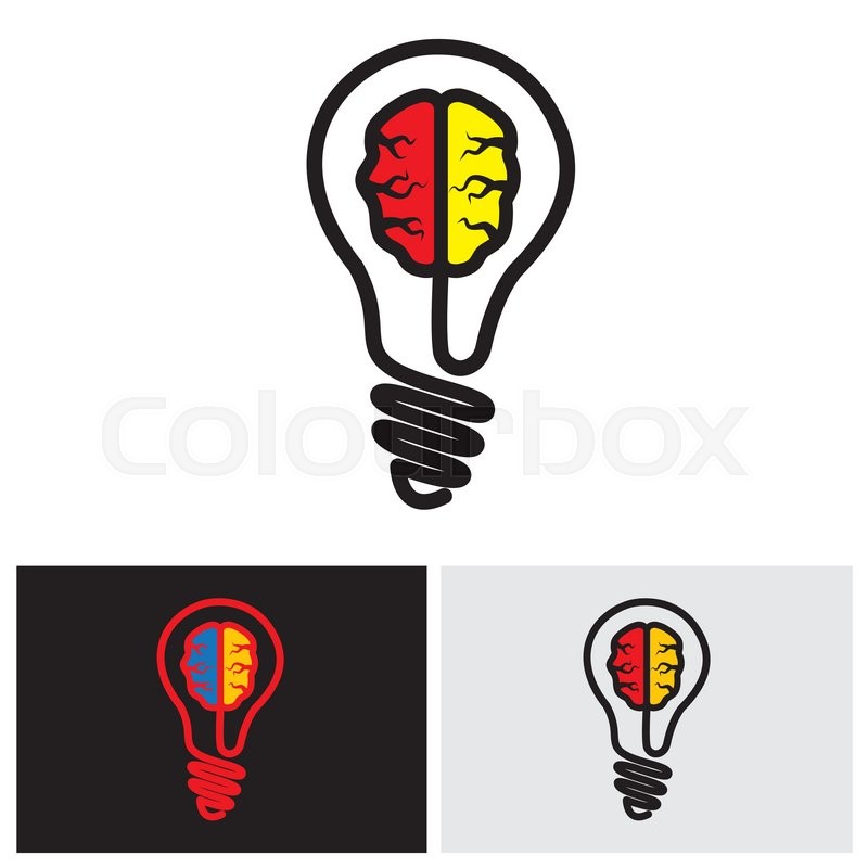 Clipart of idea light bulb, brilliance, genius, smart, clever 