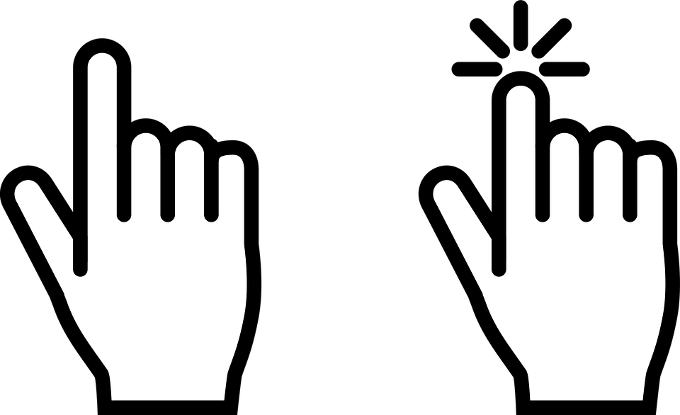 Click, finger, hand icon | Icon search engine