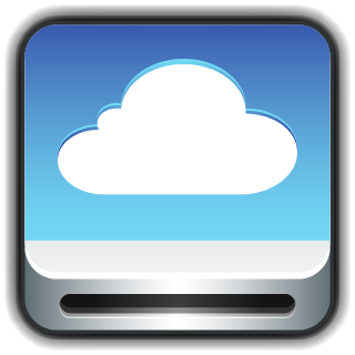 Rounded Square Cloud Drive Icon, PNG ClipArt Image | IconBug.com