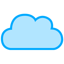 Cloud silhouette isolated icon Royalty Free Vector Image