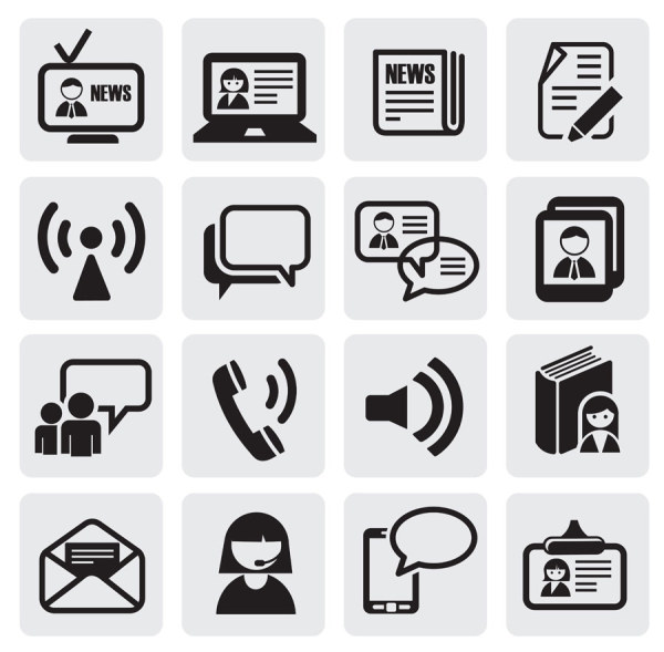 Set Of Modern Computer Icons Isolation Vector Stock Vector 