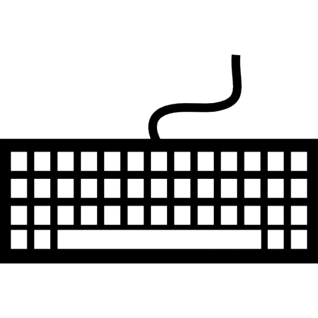 Cartoon image of keyboard icon Royalty Free Vector Image