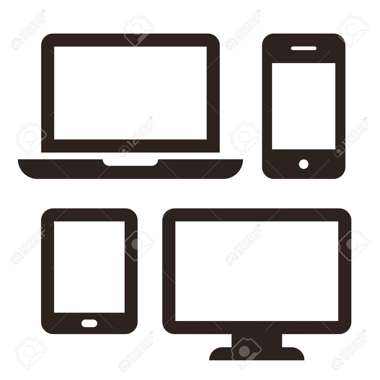 Monitor Tablet and Smartohone - Free computer icons