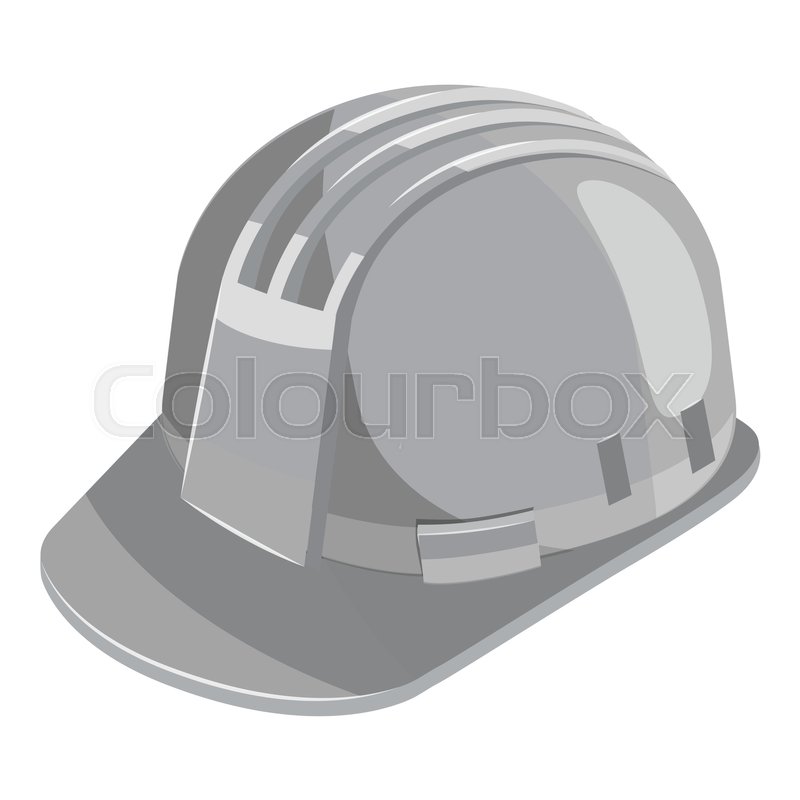 Hard hat sign icon. Construction helmet symbol. Orange circle 