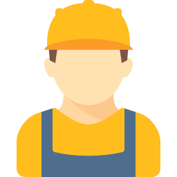 Construction worker with helmet free icon | I am proud to be blue 