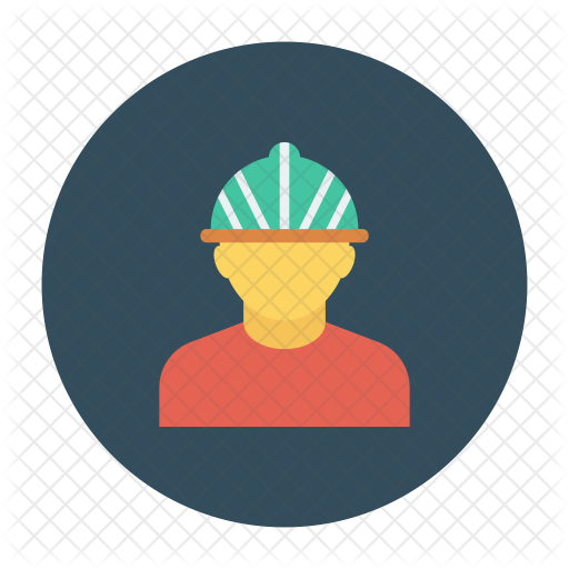 Construction worker icon person profile avatar Vector Image