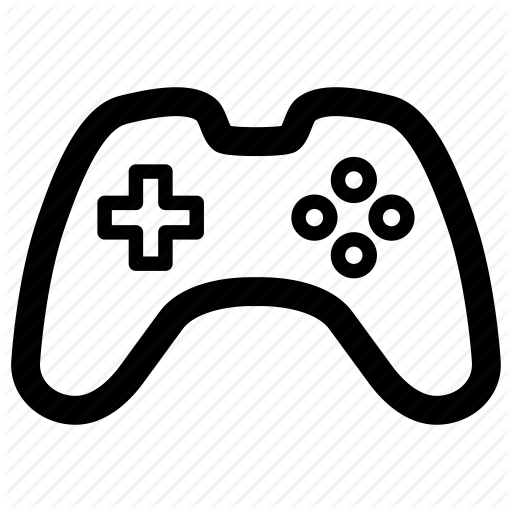 Video game controller icon white Royalty Free Vector Image