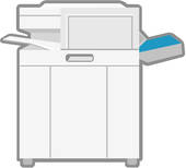 Copy Machine Multifunction printer icon illustration design 