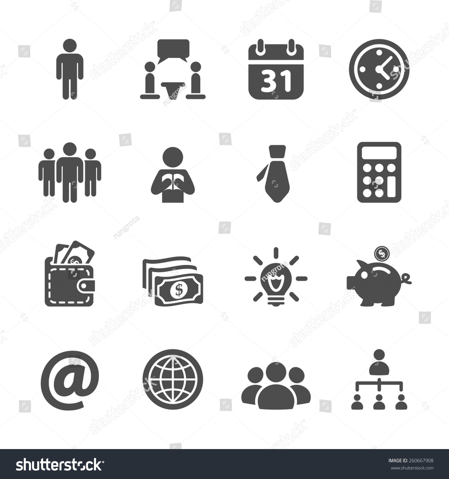 Isolated corporate icon hierarchy element Vector Image