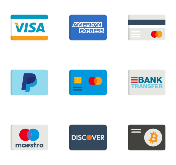 20  Free Payment Method  Credit Card Icon Set - 85ideas.com
