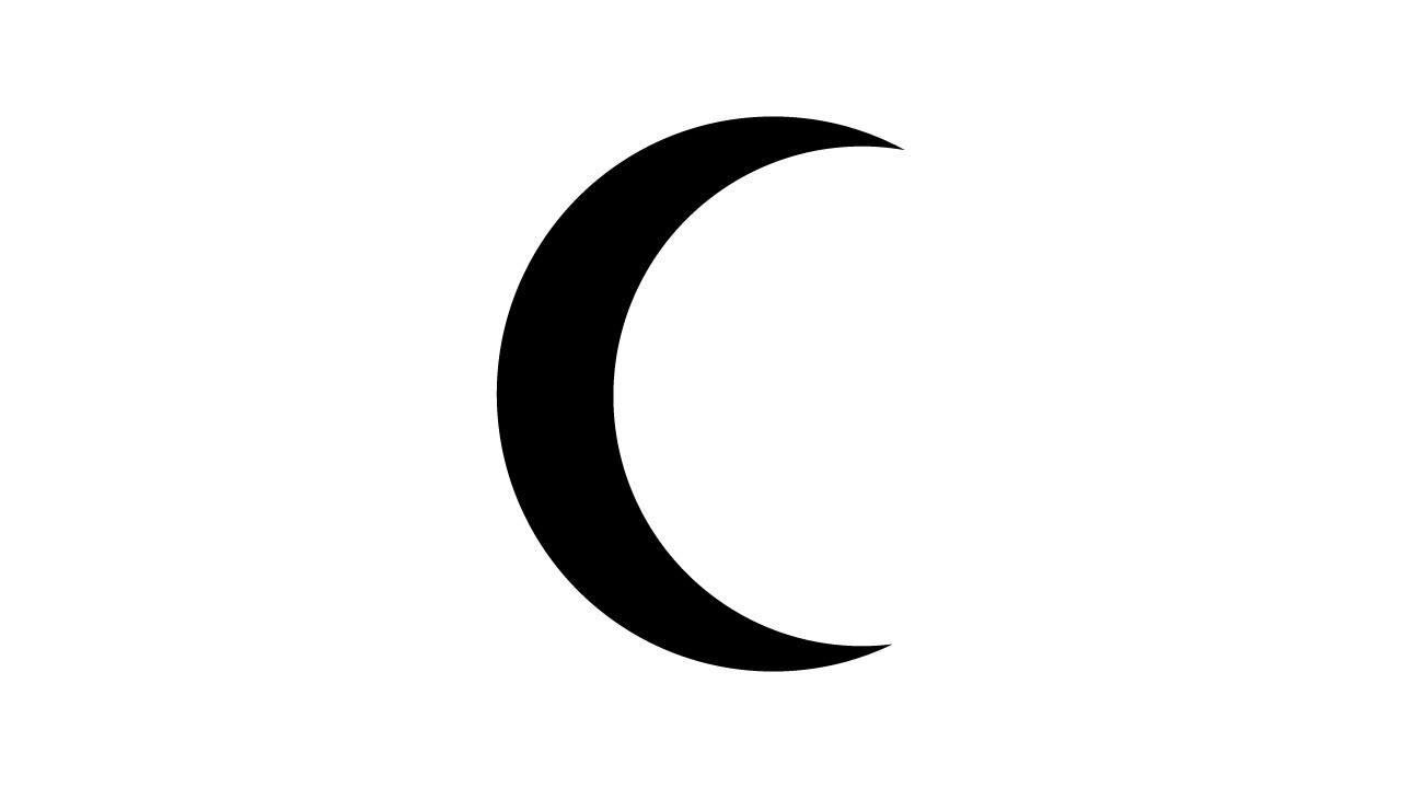 curved crescent moon icon  Free Icons Download