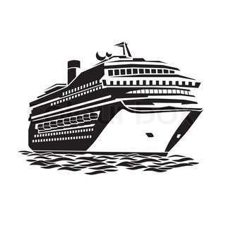 Cruise Ship Icon, Simple Style Stock Vector - Illustration of 