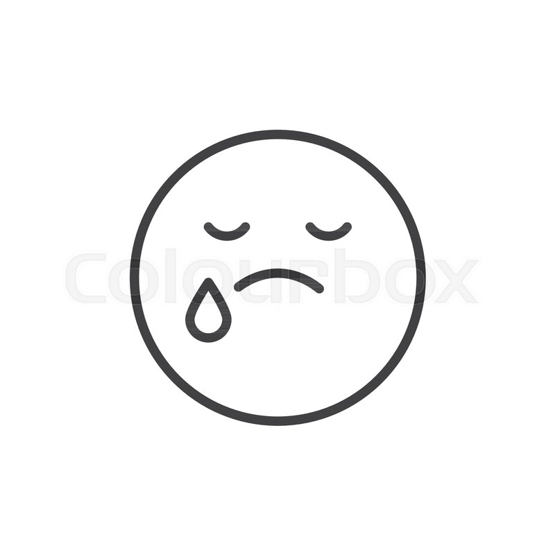 Depressed And Sad Emoticon With Hands On Face Royalty Free 