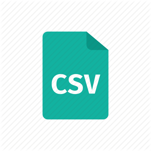 Csv, file, file extension, file format, file type icon | Icon 